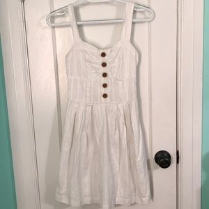 White Button Sundress